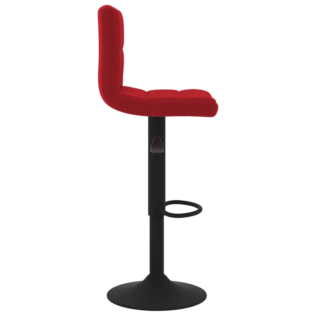 Sgabelli da Bar 2 pz Rosso Vino in Velluto cod mxl 64091