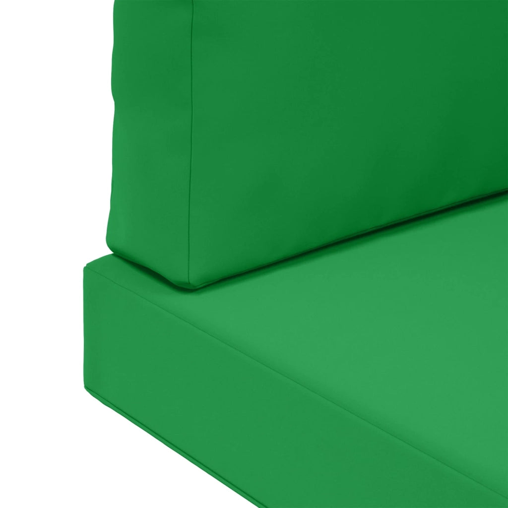 Cuscino per divano da esterno 3 pcs Verde Poliestere