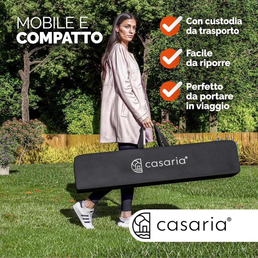 ® Padiglione Capri 3x3m Pieghevole Pop-Up Impermeabile per Giardino Tenda per Feste Fissa Rosso
