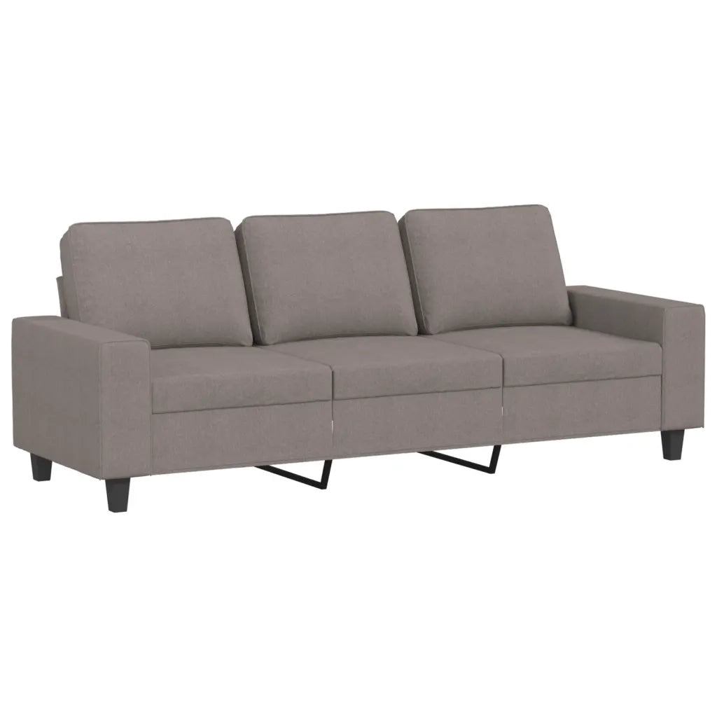 Set di Divani 3 pz Tortora in Tessuto 3201913