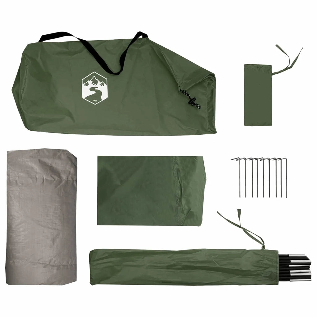 Tenda a tunnel con tetto Verde oliva 215 x 100 x 90 cm 42029034