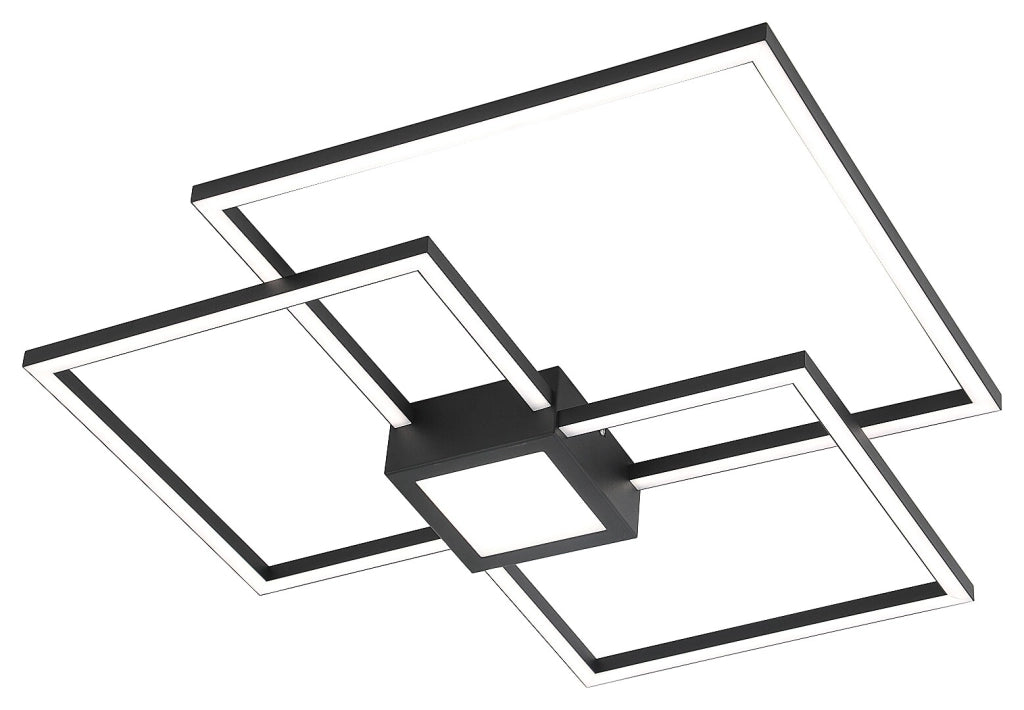 Plafoniera LED 38W 4000K dimmerabile nero Rabalux Thabita