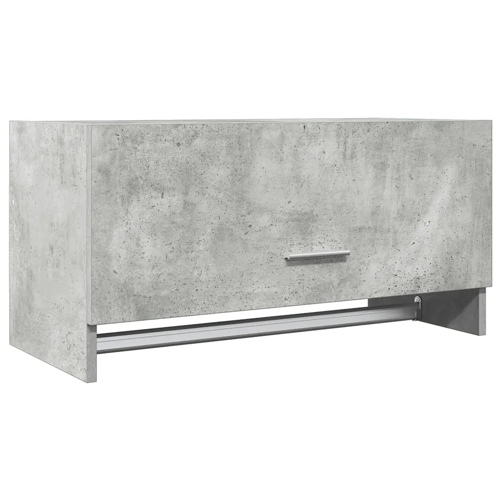 Armadio Grigio Cemento 70x32,5x35 cm in Legno Multistrato 808246