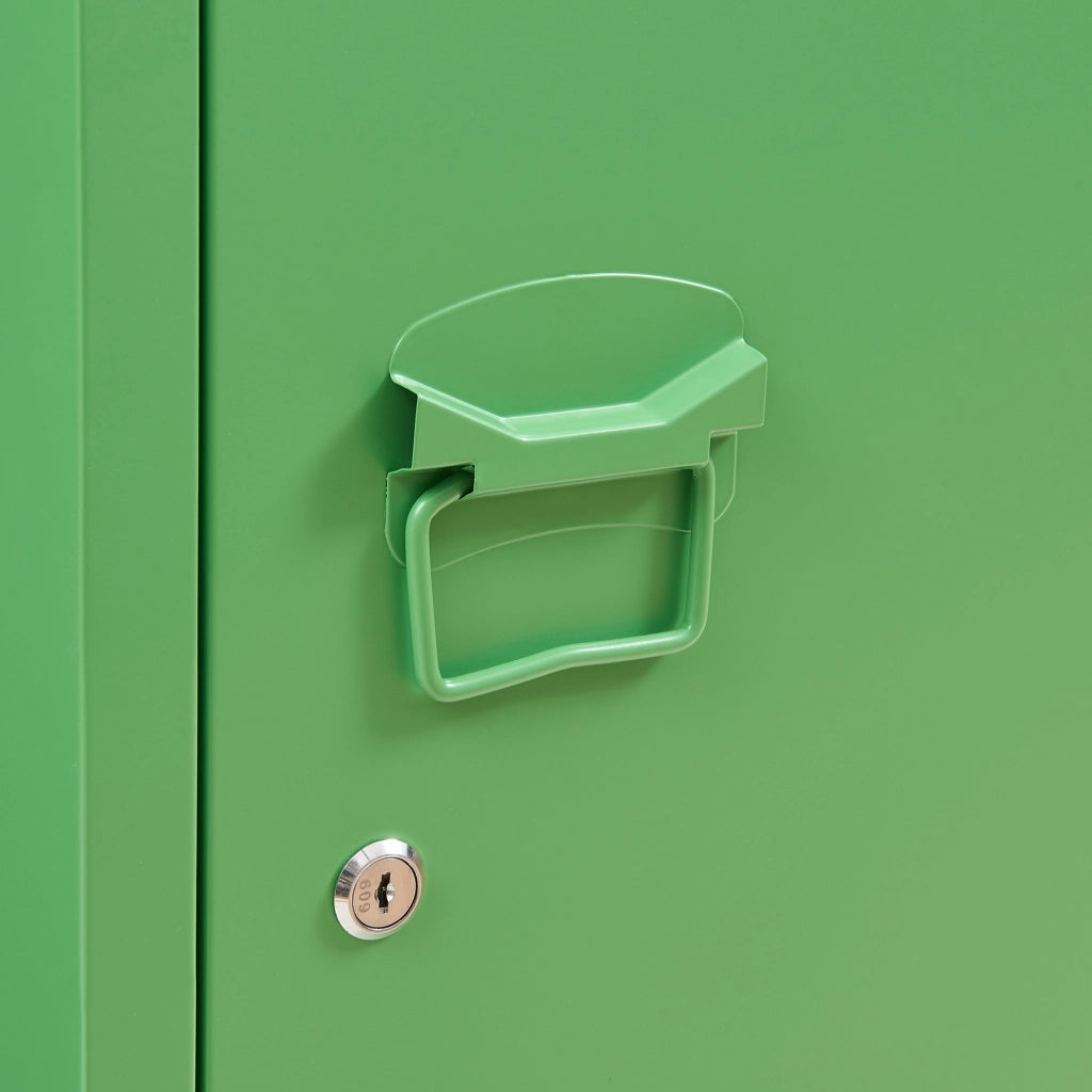 Armadio da Ufficio Kurikka Acciaio Verde Mela [en.casa]