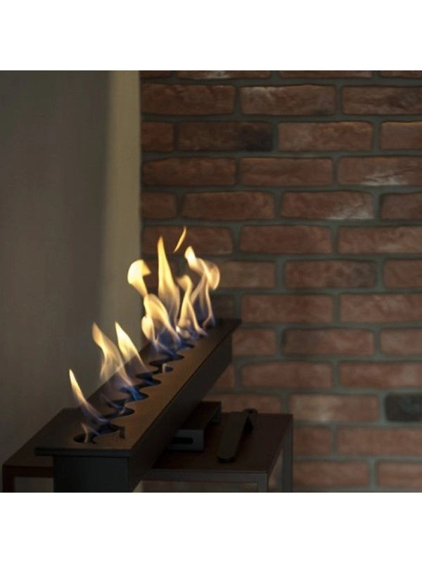 FALA 200 - Bruciatore/Inserto A Bioetanolo Da Incasso Con Contenitore Di Sicurezza 110 Cm / Capienza 9L