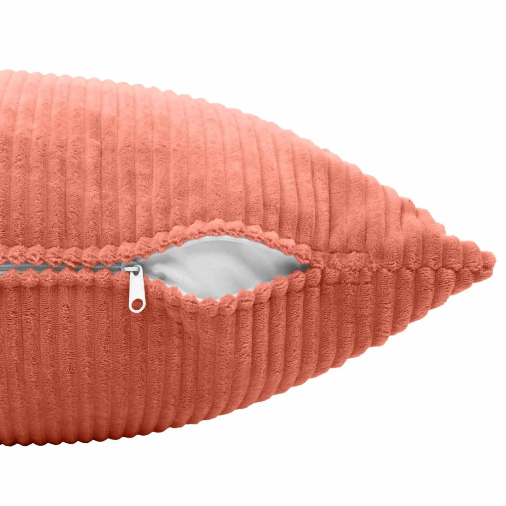 Federa 2 pcs ALMELO Rosso Arancio 50 x 50 cm corduroy 914905