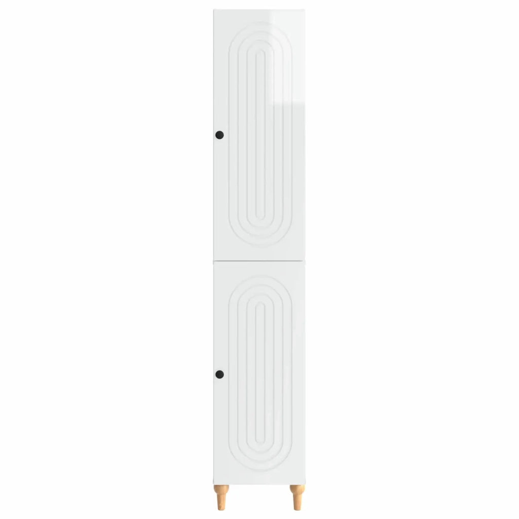 Set di armadi 2 pcs Bianco Lucido Legno ingegnerizzato 3416452