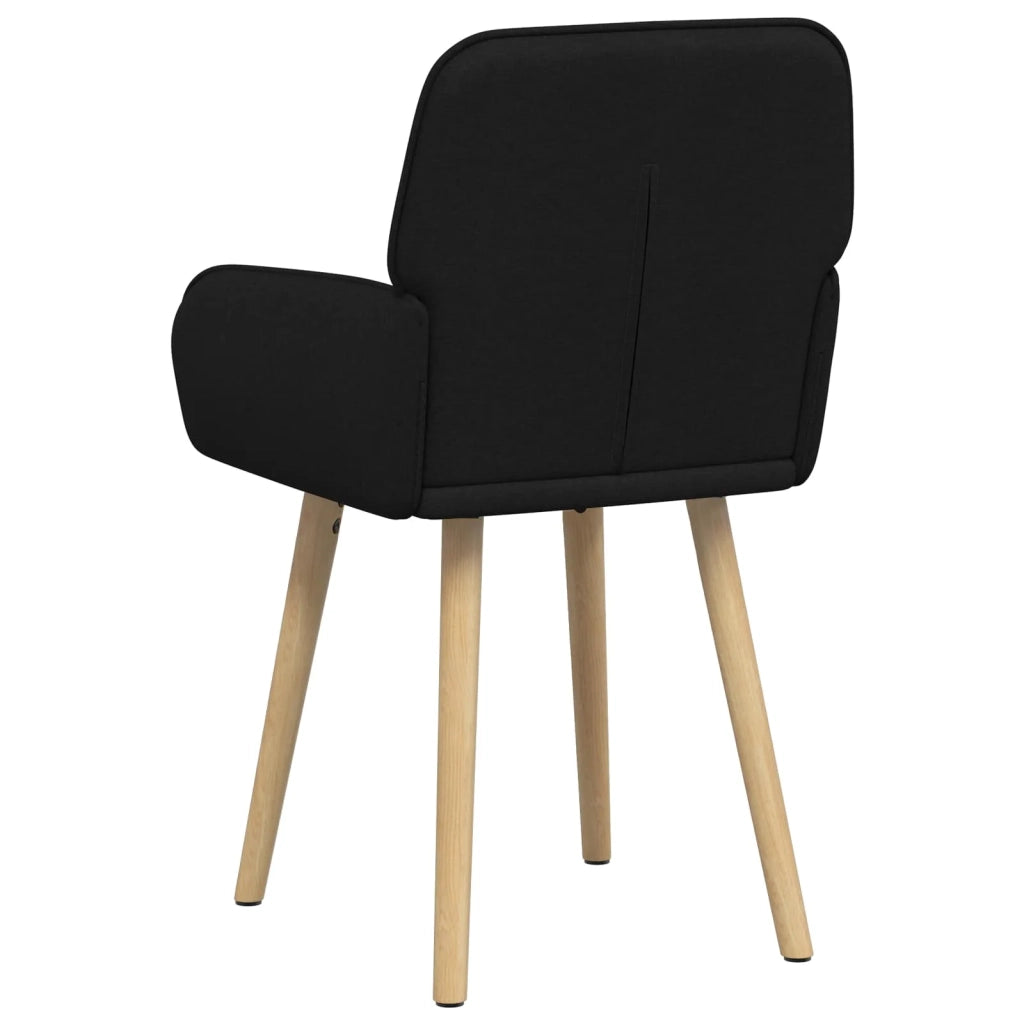 Sedie da pranzo 6 pz Tessuto Nero 56,5 x 50 x 87,5 cm 3428203
