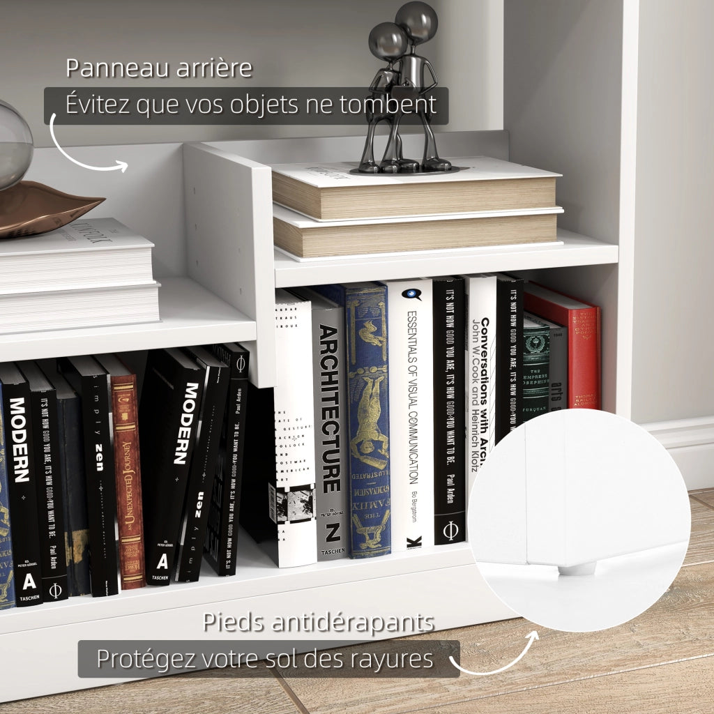 Libreria scaffale mobile ¨C Minimal ¨C Bianco 90x24x91 cm