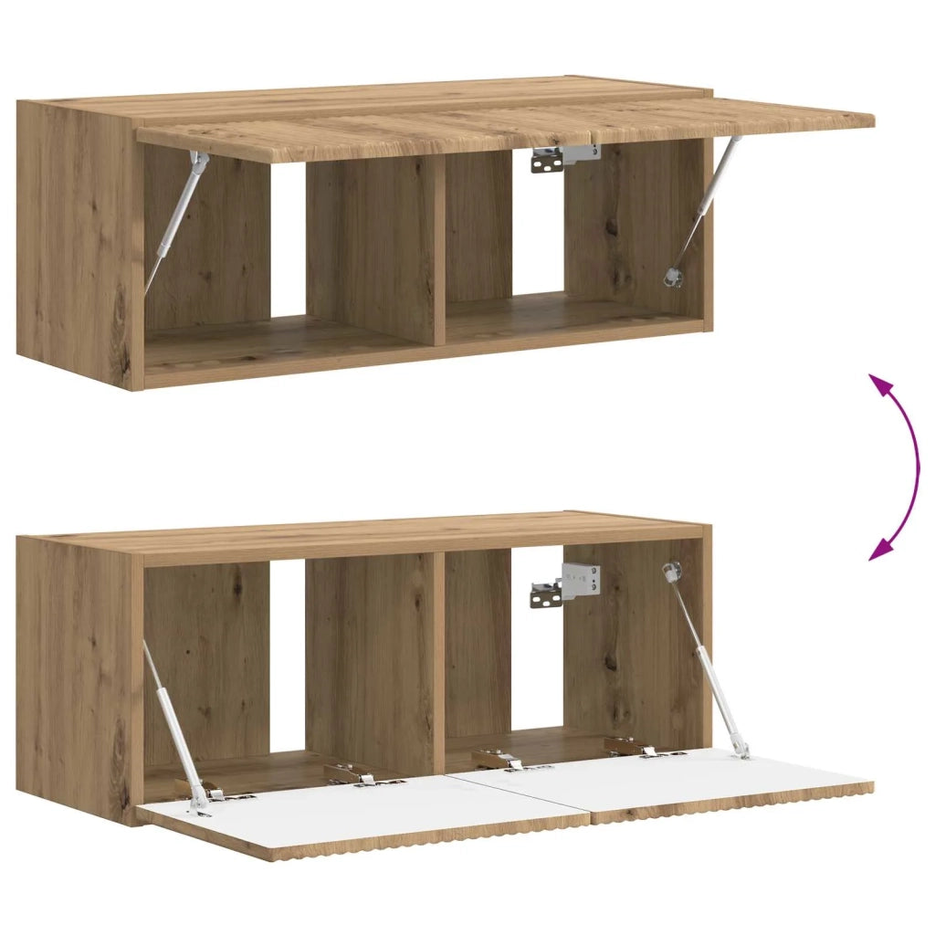 Set mobile TV 3 pcs Rovere artigianale Legno multistrato 3408996