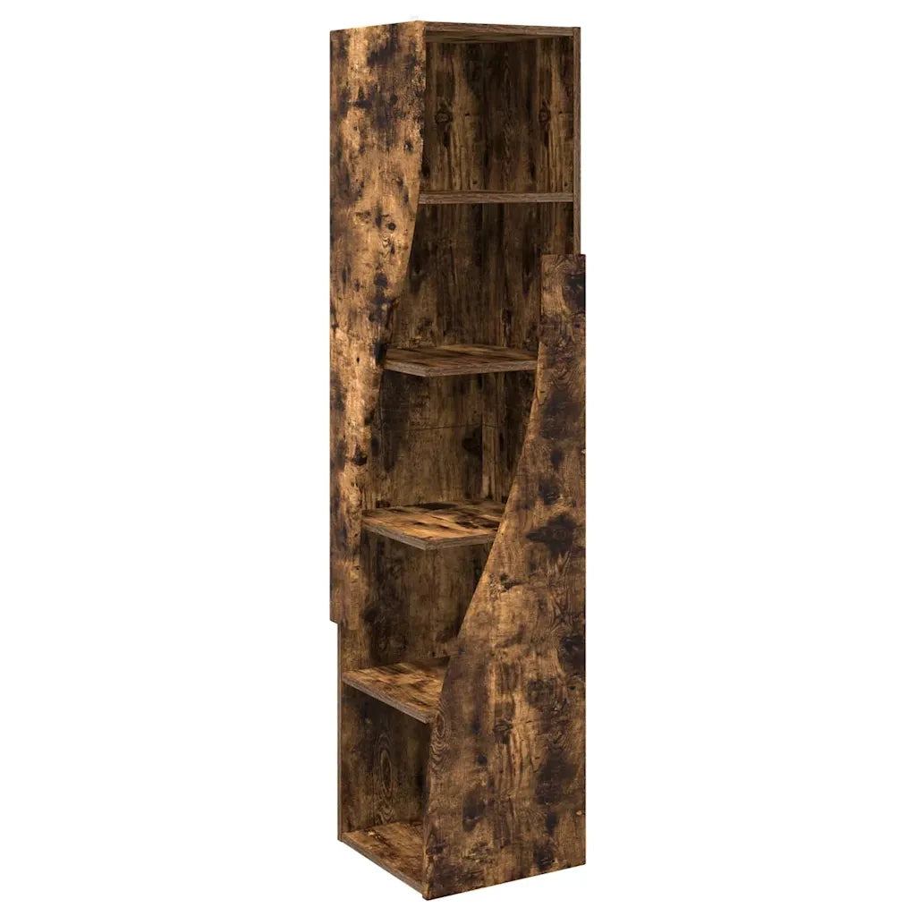 Mobile angolare Rovere fumé 32x32x140cm Legno multistrato 889880