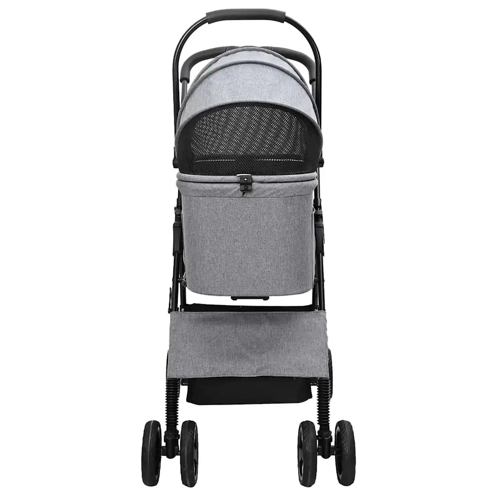 Passeggino pieghevole per animali Grigio 81 x 47 x 99 cm 42012436