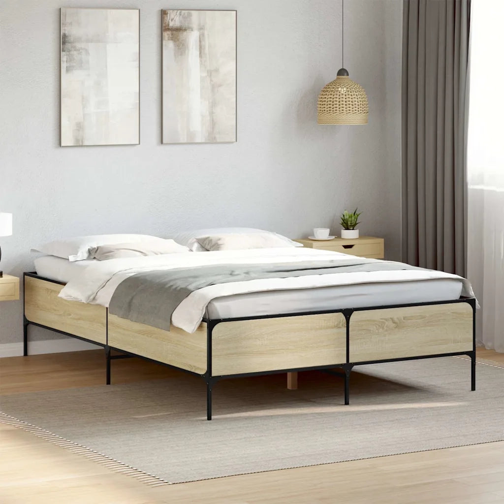 Giroletto Rovere Sonoma 120x200 cm in Legno Multistrato Metallo 3279803