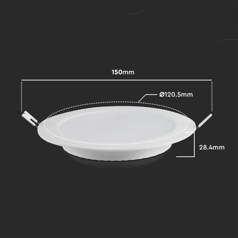 Faretto LED incasso V-TAC 6W tondo 3000K 660lm bianco