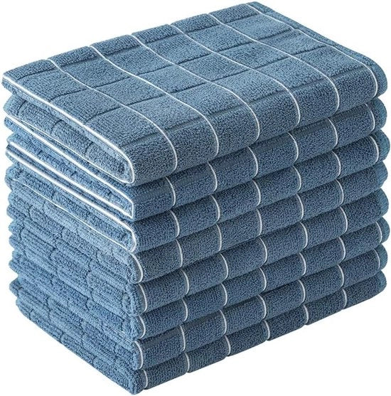 Set di asciugamani in microfibra per cucina - morbidi, assorbenti e senza peli (set da 8)