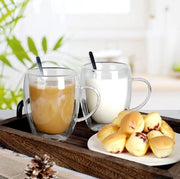 Set di tazze in vetro – set di tazze in vetro premium – alta qualità – tazze in vetro di lusso per caffè e tè