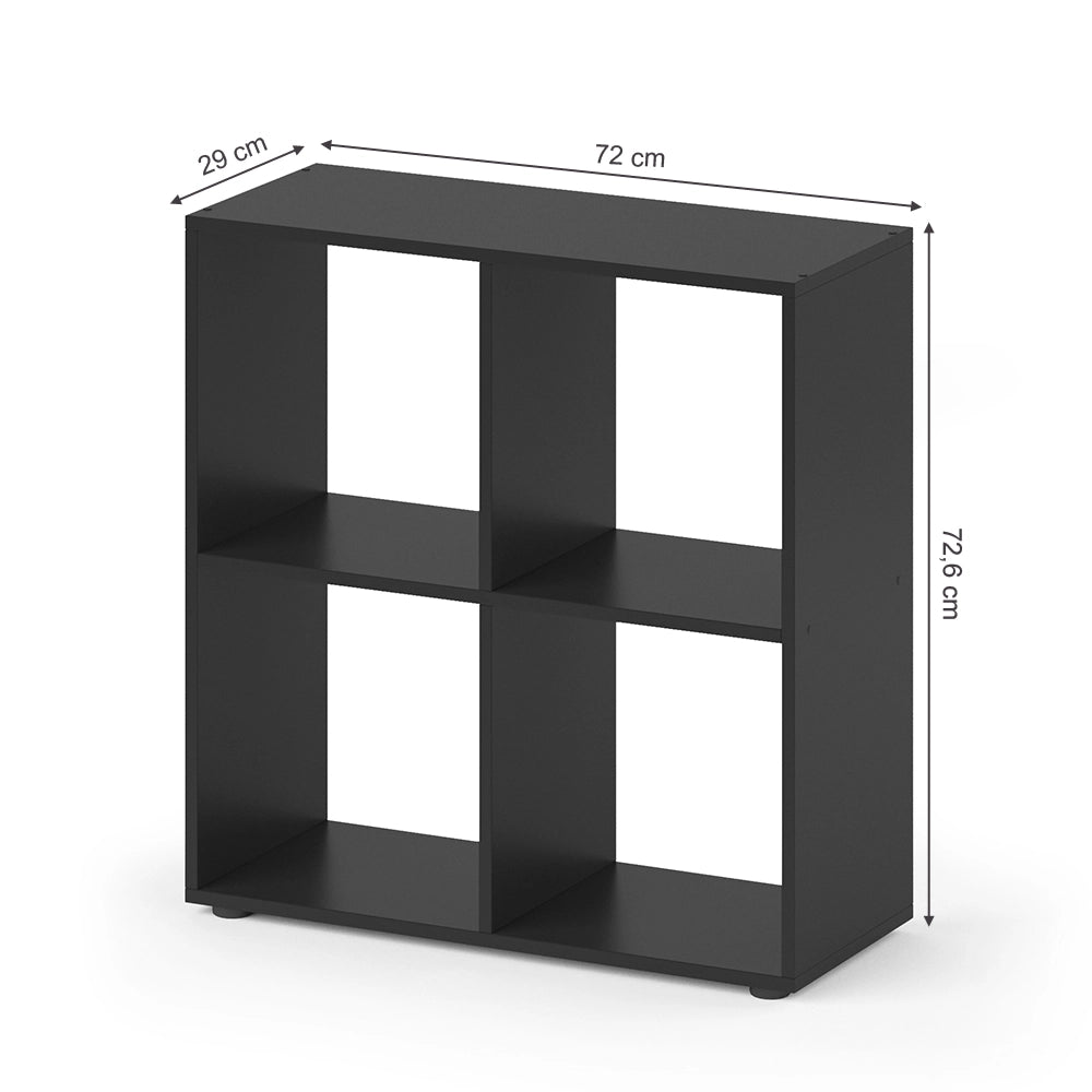Vicco Scaffale Nero 72.6 x 72 cm