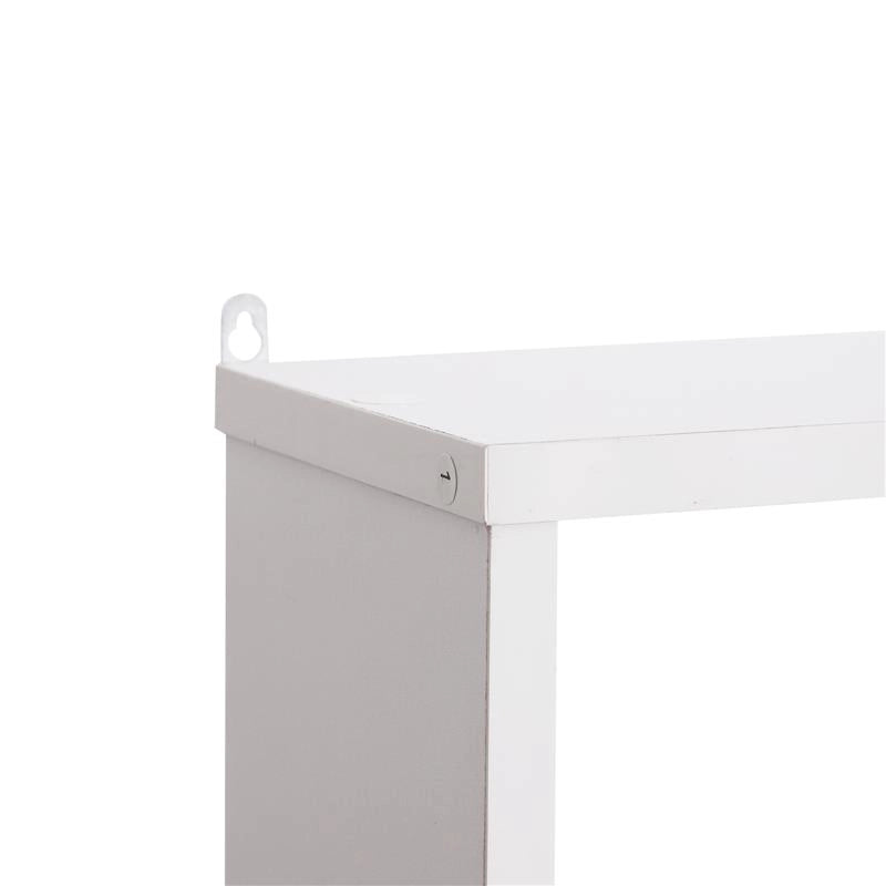MODERNA LIBRERIA A PARETE 85 X 47.5 X 14.5 CM  IN LEGNO BIANCO