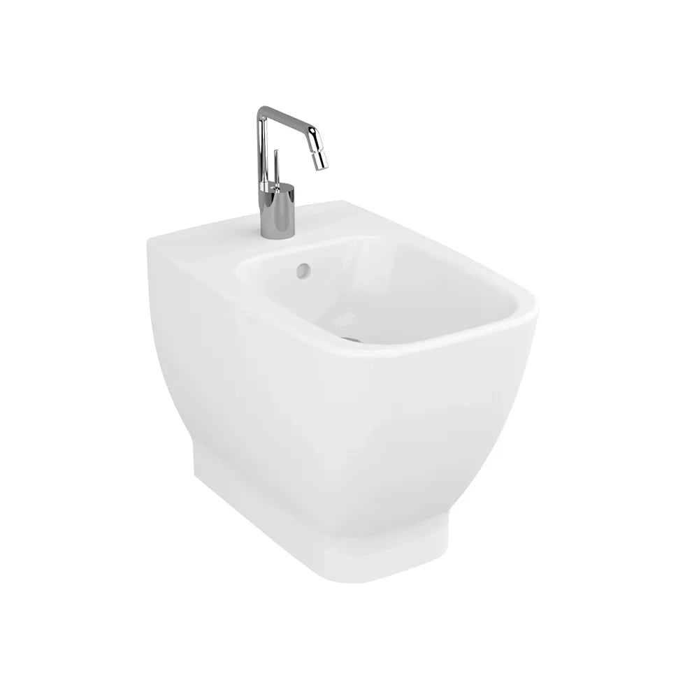 Bidet a pavimento filo muro in ceramica - Serie Shift