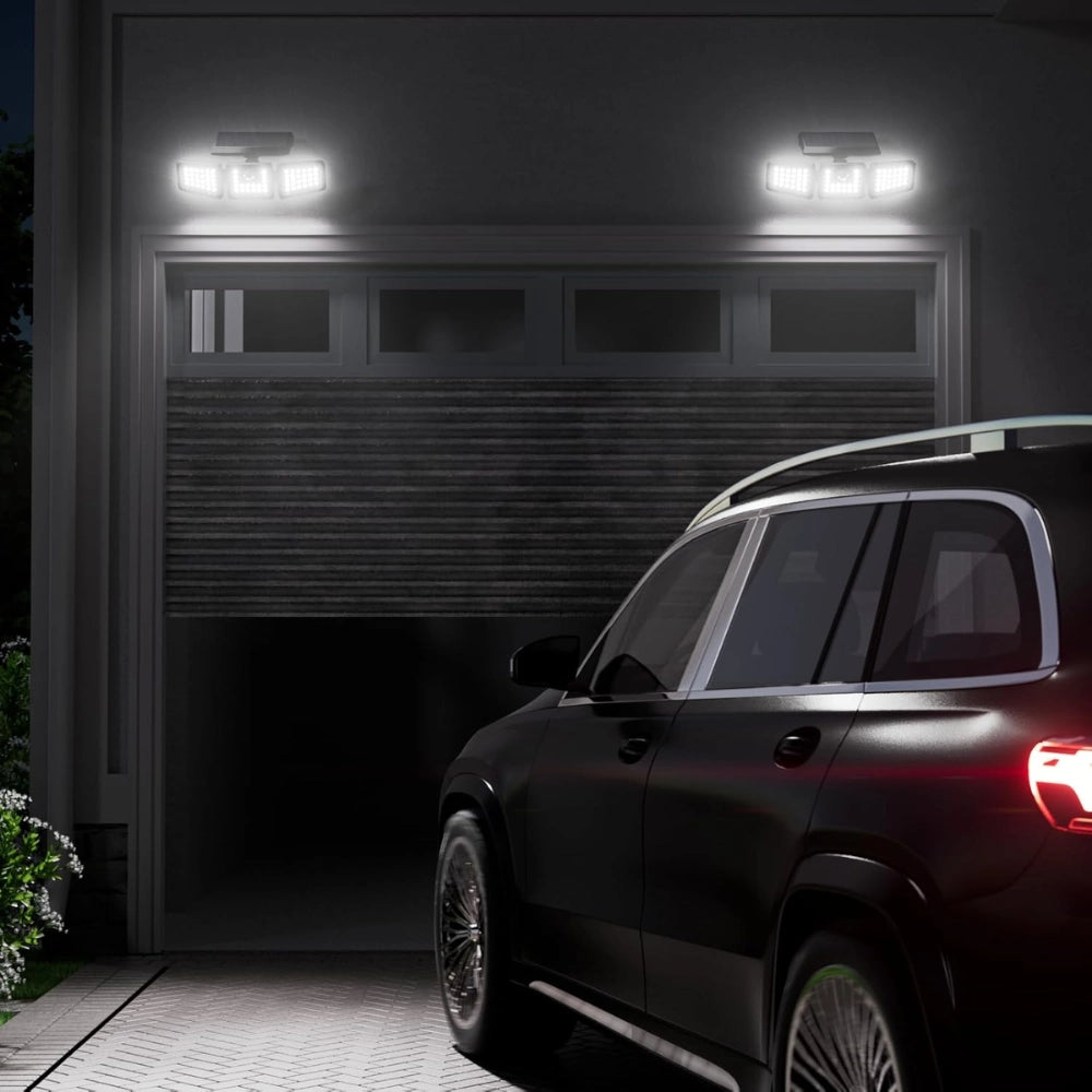 Faretto led solare ecova easy move con sensore pir orientabile
