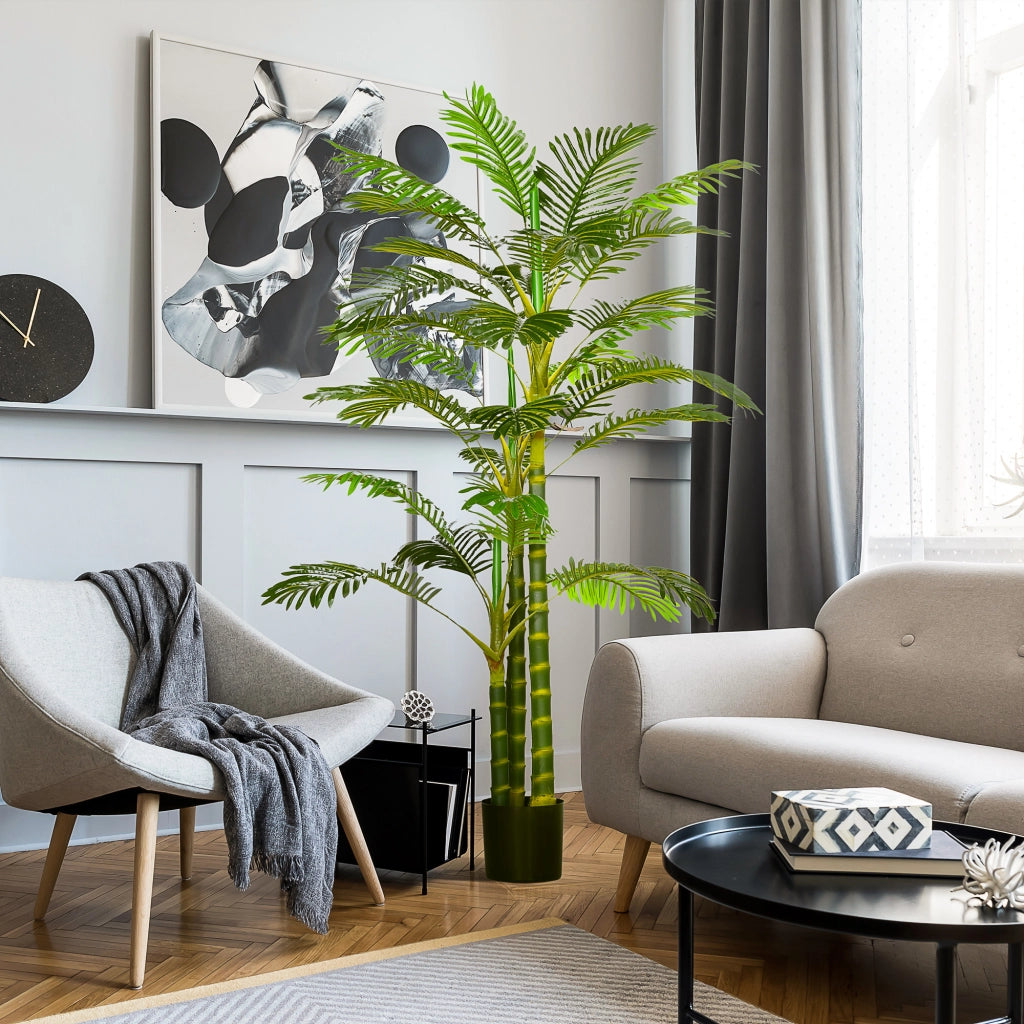 Palma Areca Artificiale ¨C zephmum ¨C Verde 190cm ?19.5x190