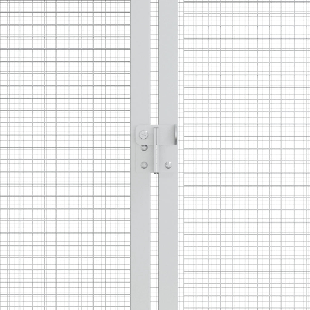 Voliera per Uccelli Antracite 310x227x247 cm Acciaio