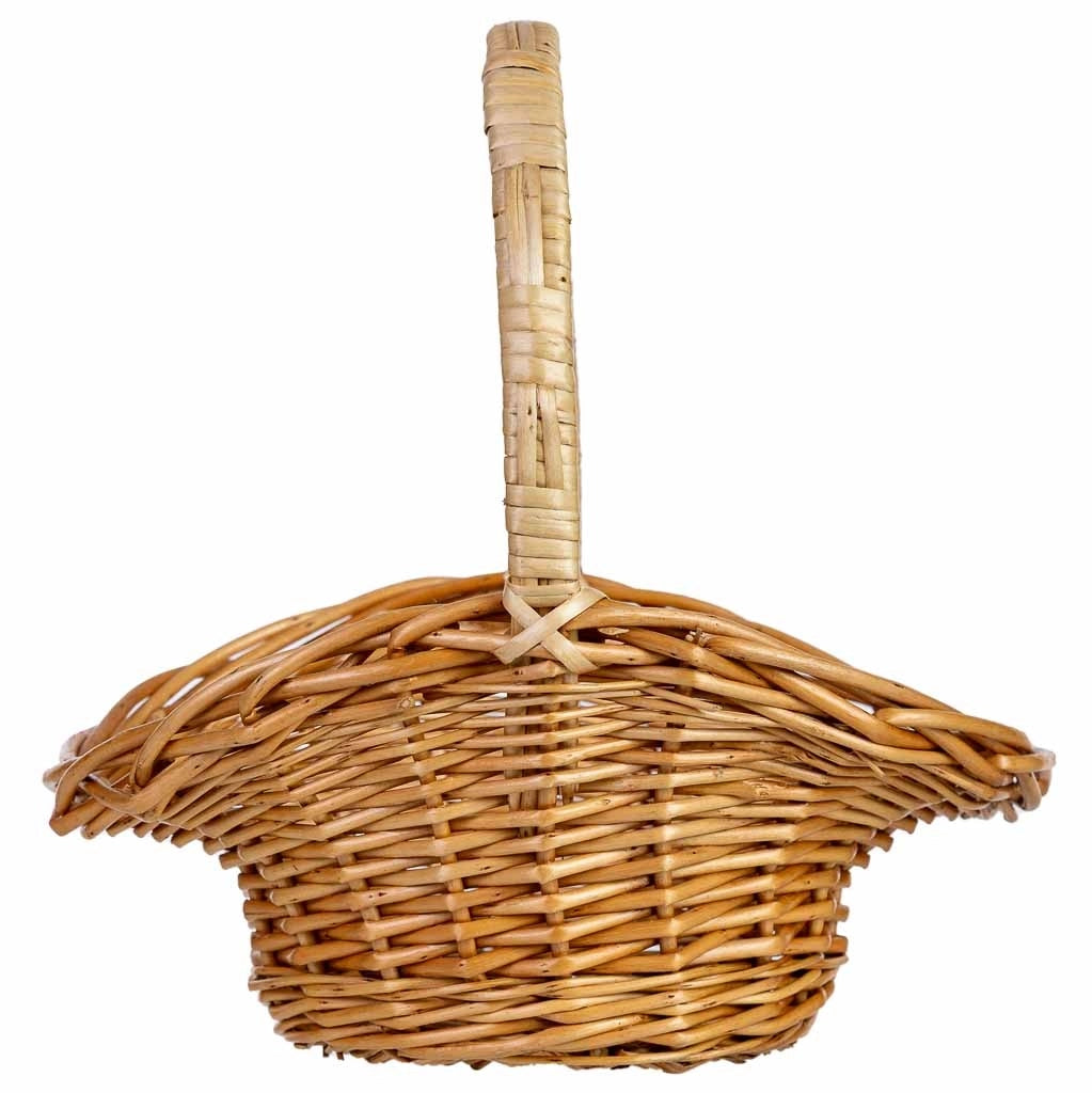 Cesto in vimini marrone 24x18x8/11/22h cm