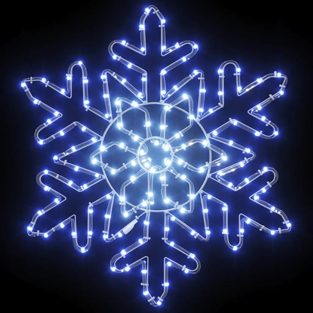 Fiocco di Neve di Natale Blu 55,5 x 55,5 x 0,75 cm PVC