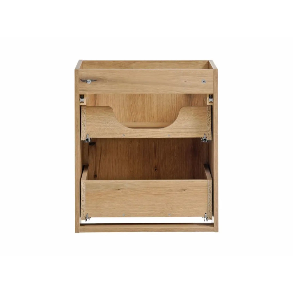 Mobile sottolavabo VANO – 2 cassetti – Colore rovere – L50 × P57 × H39 cm – Da appendere