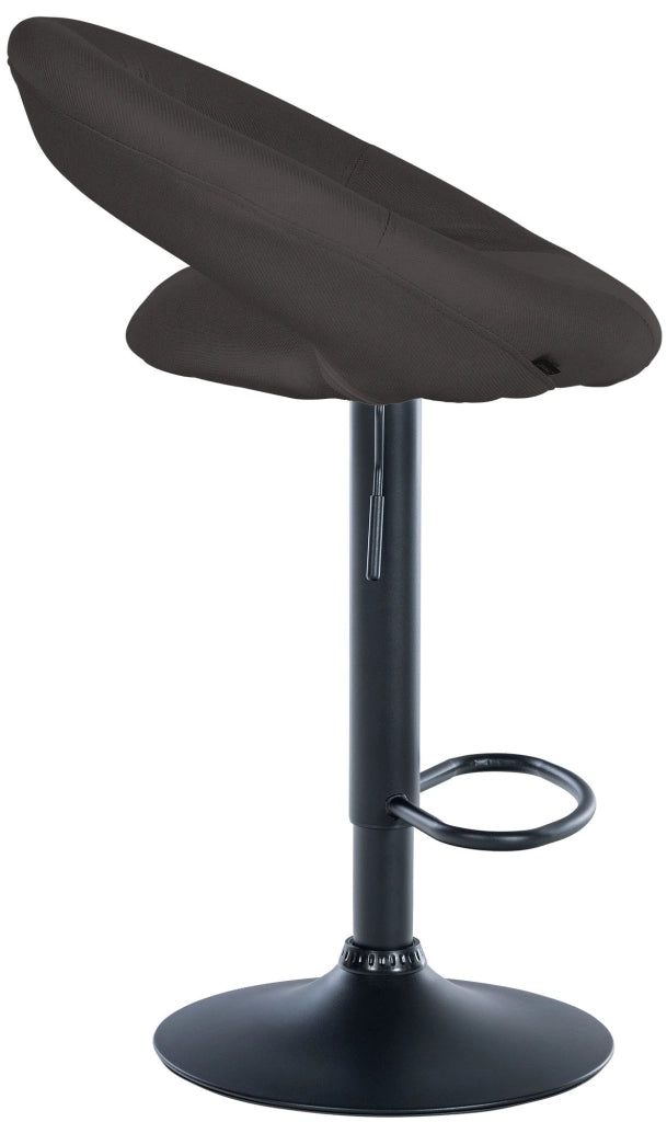 Barhocker Olinda Stoff schwarz