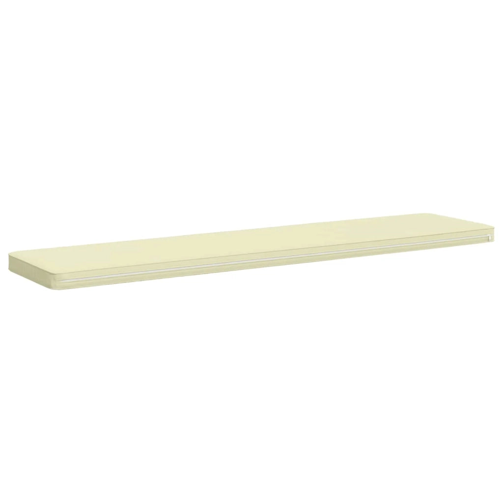 Cuscini per Panchina a 2 Pezzi VUGHT 2 pz 100% Poliestere Crema 951493