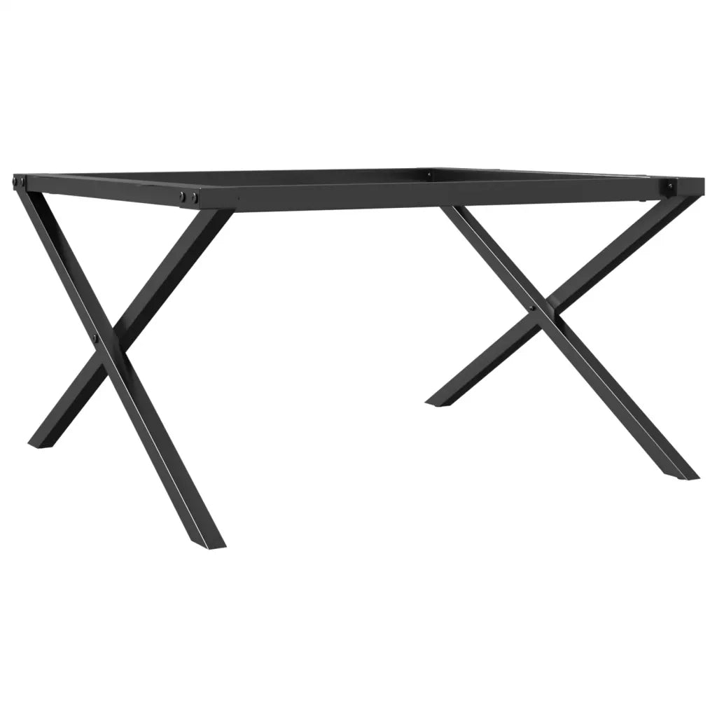 Telaio Gambe a X per Tavolino da Salotto 70x60x43 cm in Acciaio 357897