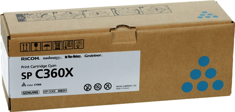 Ricoh 408251 cartuccia toner 1 pz Originale Ciano