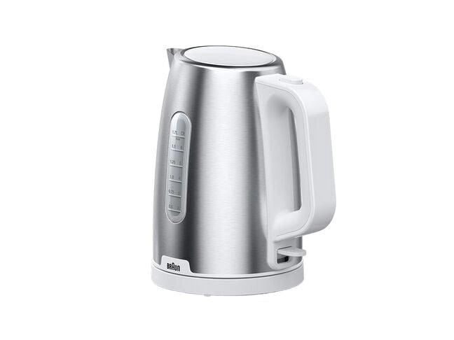 Braun WK 1500 bollitore elettrico 1,7 L 2200 W Acciaio inossidabile, Bianco