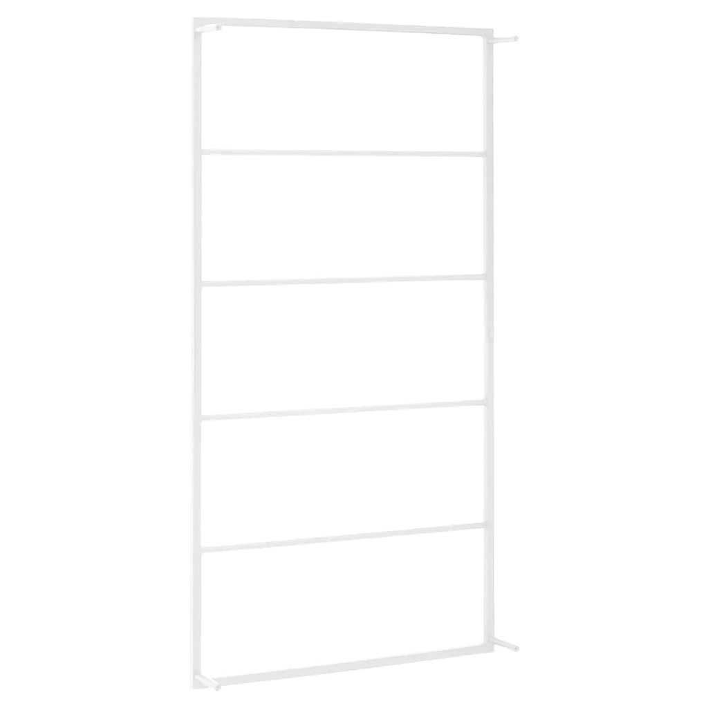 Portasciugamani da parete portaoggetti per bagno portasciugamani interno/casa bianco 116 cm acciaio 02_0001641