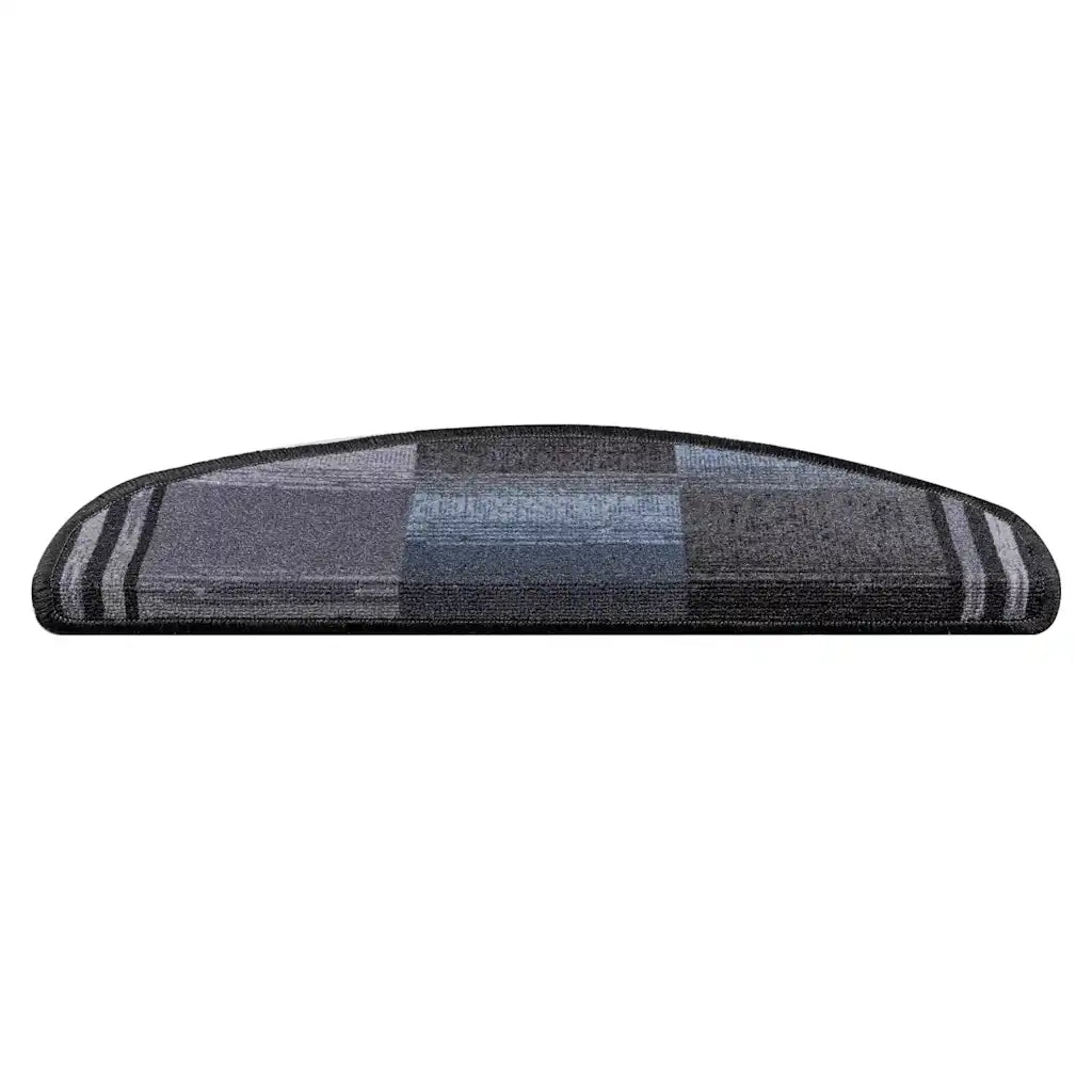 Tappetini Autoadesivi per Scale 15 pz Nero e Grigio 65x21x4 cm 322412