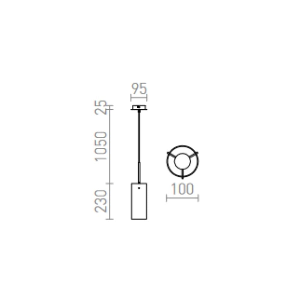 Lampadario Lampada SANSSOUCI I a sospensione vetro cromato 230V E27 42W