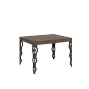 Tavolo allungabile 80x120/204 cm Karayan Noce telaio Antracite