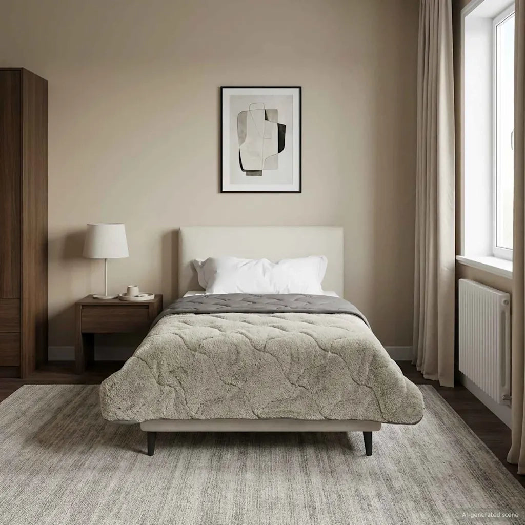 Duvet Estivo Trapuntato Grigio chiaro 140 x 220 cm