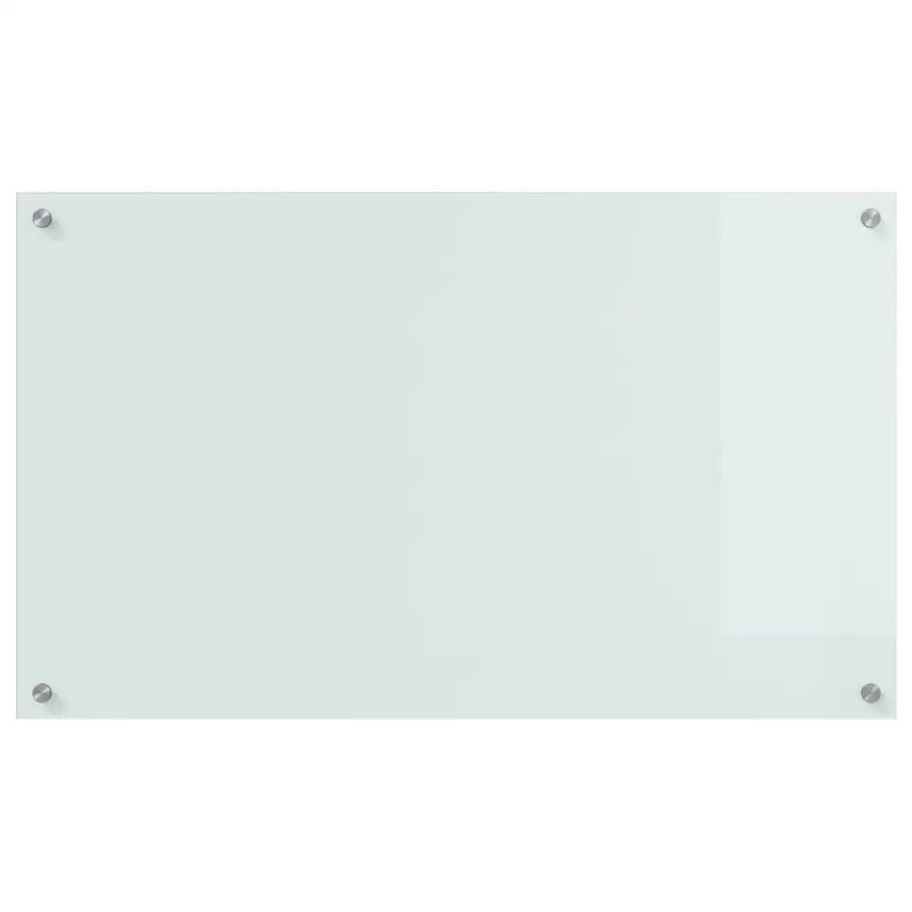 Schienale da cucina 2 pcs Bianco 100 x 60 cm vetro temperato 3415529