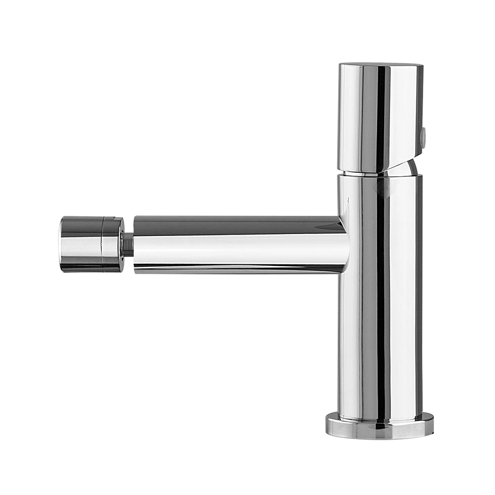 Set miscelatori lavabo e bidet cromo senza leva in acciaio inox Gemini