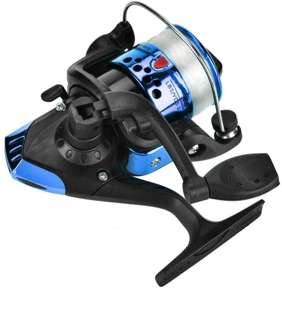 Spin-reel per acqua dolce - Manubrio antiscivolo - Piastra in plastica - Visseria per acqua dolce - Qualità premium - Accessorio essenziale - Spin-reel per pesca