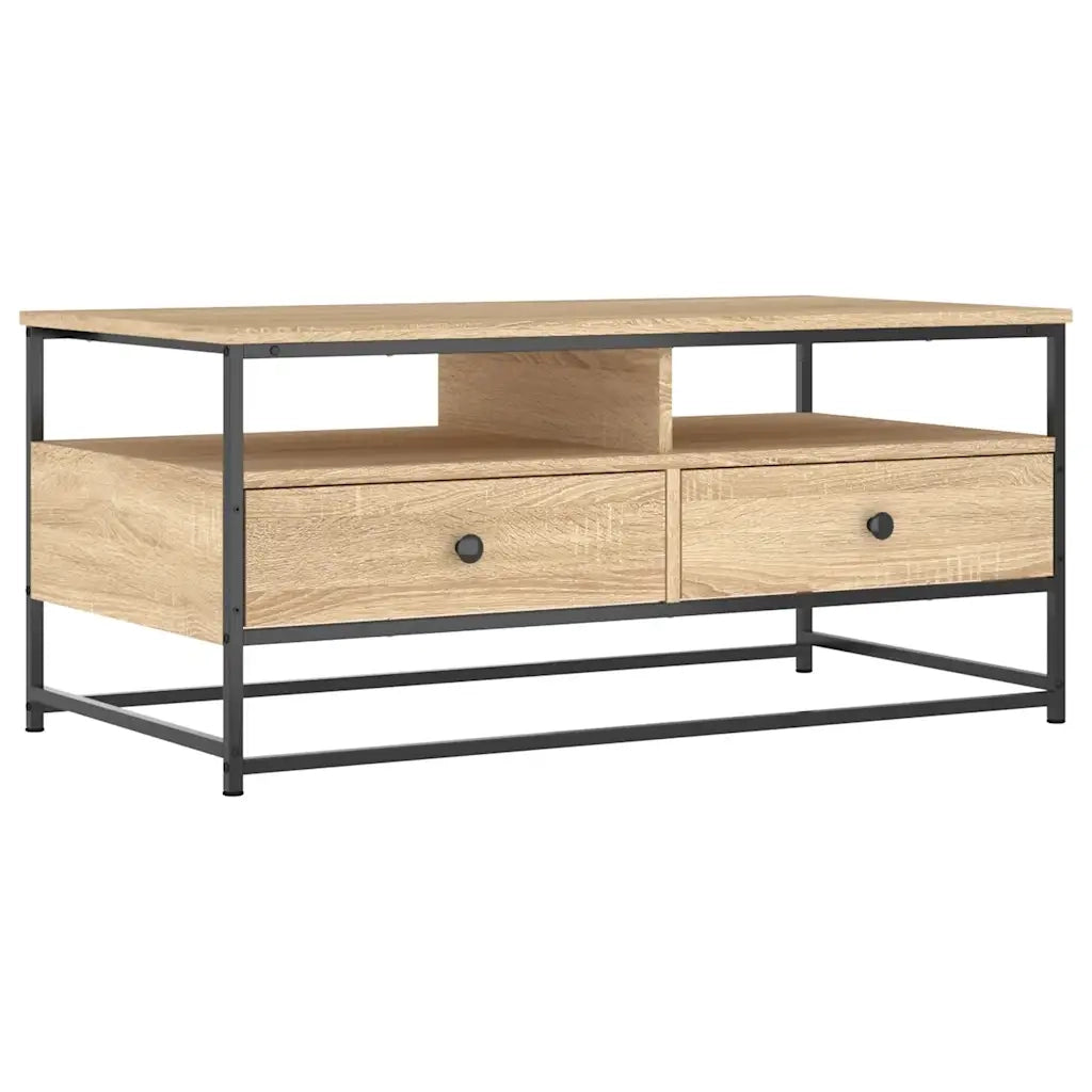 Tavolino da Salotto-Tavolino da soggiorno-Tavolo Rovere Sonoma 100x51x45cm Legno Multistrato 834218