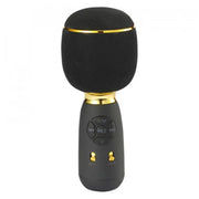Trade Shop - Microfono Altoparlante Wireless Bt Portatile 4 In 1 Per Karaoke Effetti Vocali Q-mc1885 -