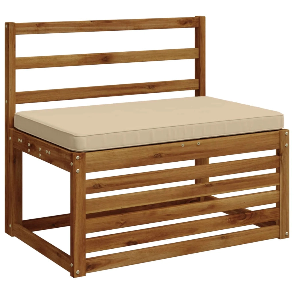 Cuscini per Panchina a 2 Pezzi VUGHT 2 pz 100% Poliestere Crema 951655