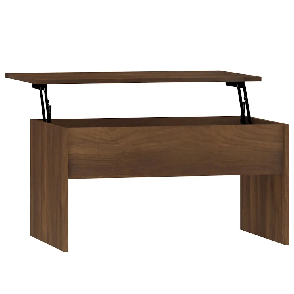 Tavolino Rovere Marrone 80x50,5x41,5 cm in Legno Multistrato cod mxl 48159