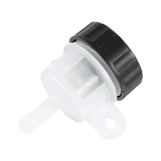 Cilindro di Arresto per Motocicletta - Reservatorio - Adatto per YAMAHA SRX600 1986 - ABS Materiale - Nero/Bianco - Cilindro di Arresto