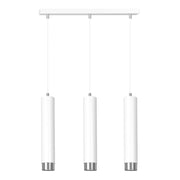 Lampadario sospeso Emibig KIBO 3xGU10 bianco cromo