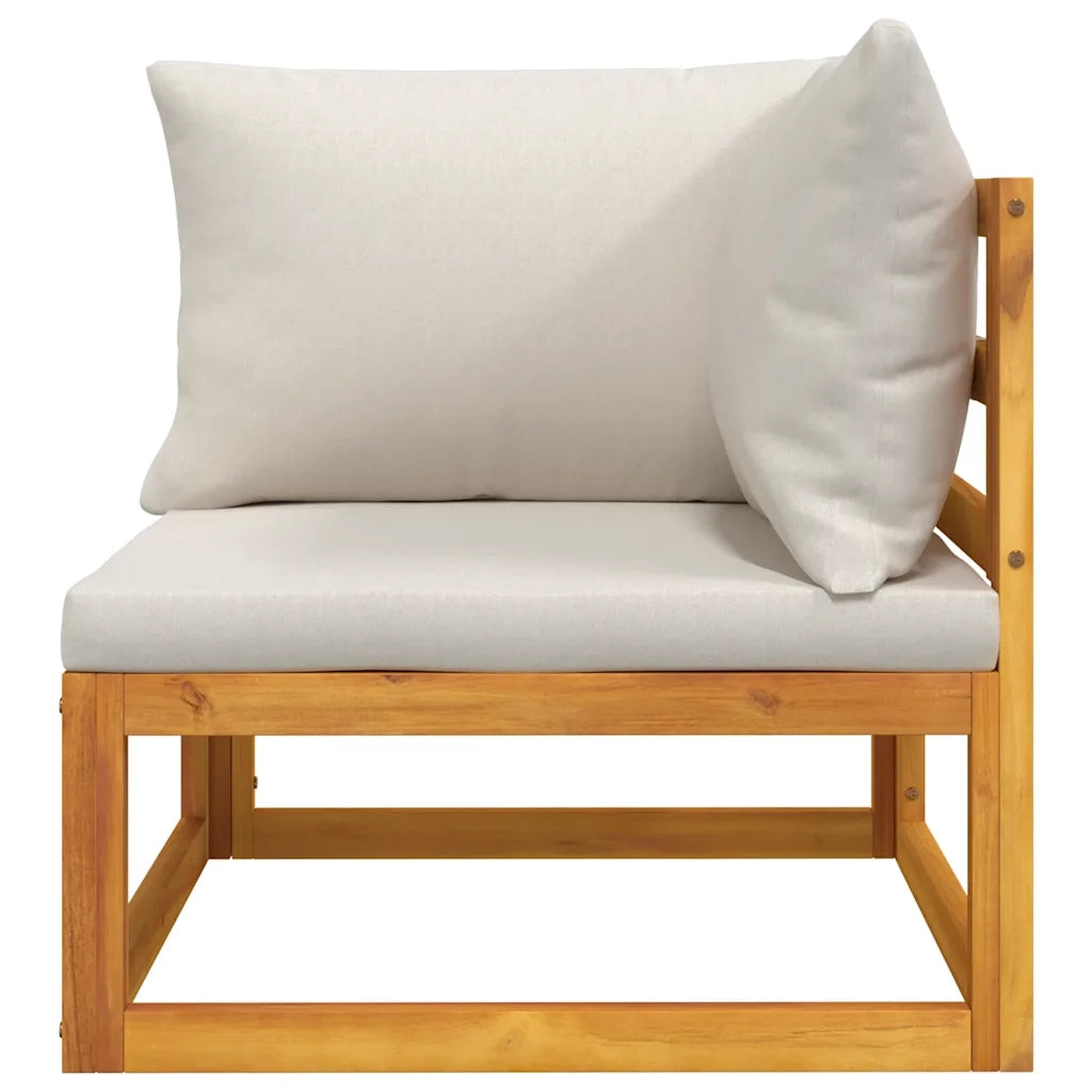 Salotto da Giardino-Set Divani da Giardino 2pz con Cuscini Legno Massello di Acacia 526947