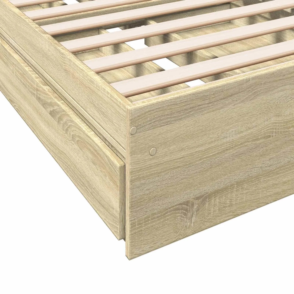 Telaio del letto con storage Rovere Sonoma 80 x 200 cm 3429590